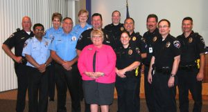 Highland Village Mayor Charlotte Mayor Wilcox declared May 10-16 as Police Week in Highland Village.