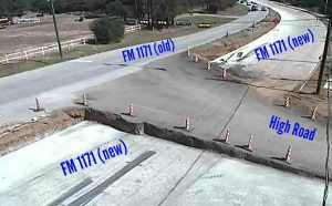 FM 1171 construction land switch 9-15