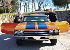 Karen and Roger Day found the Chevy hot rod that Roger had bought new in 1969 and owned when they went on their first date. (Photo by Foust Photography)