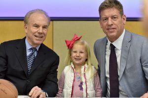 Roger Staubach, Kamryn Rakestraw, and Troy Aikman