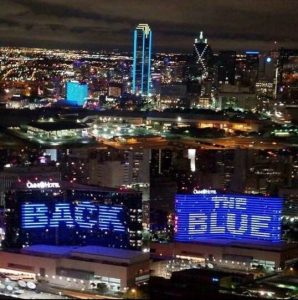 back the blue dallas 2016