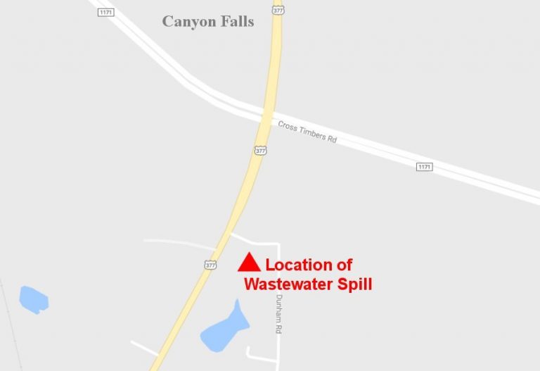 Wastewater spill reported in Flower Mound