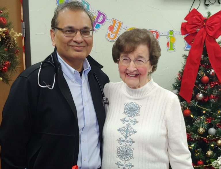 Local physician helps woman celebrate 100th birthday